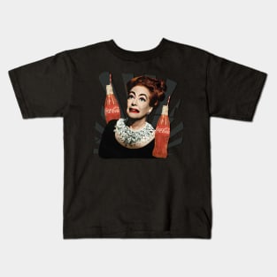 Joan Crawford Coca Cola Kids T-Shirt